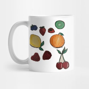 Fruit drawings Mug